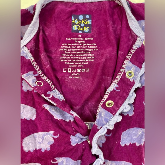 Baby Girls Newborn Size “Melody Musk Ox” Ruffle Civerall Kickee Brand - Picture 6 of 6